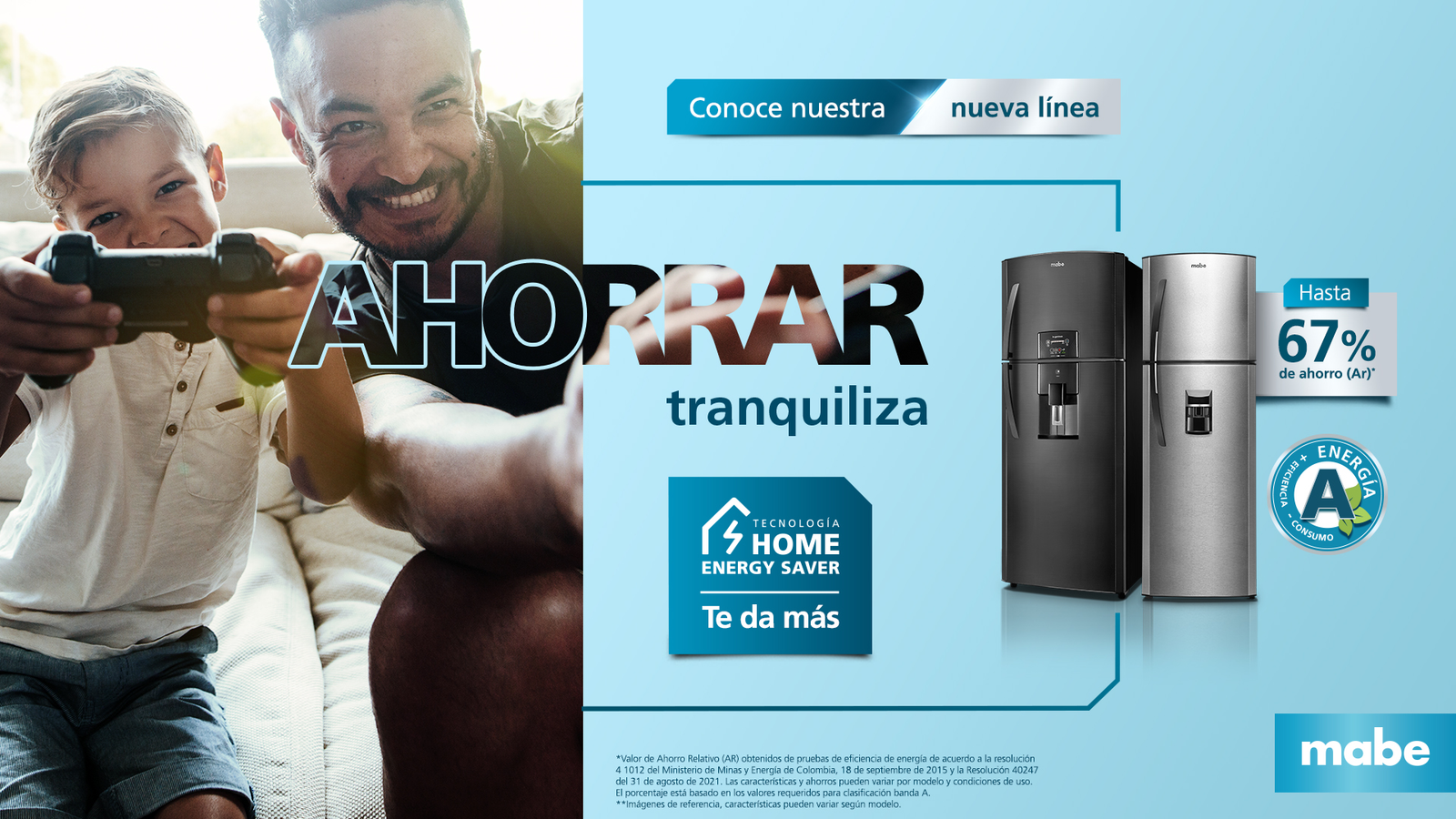 Tecnología Home Energy Saver Mabe, hasta 67% de ahorro